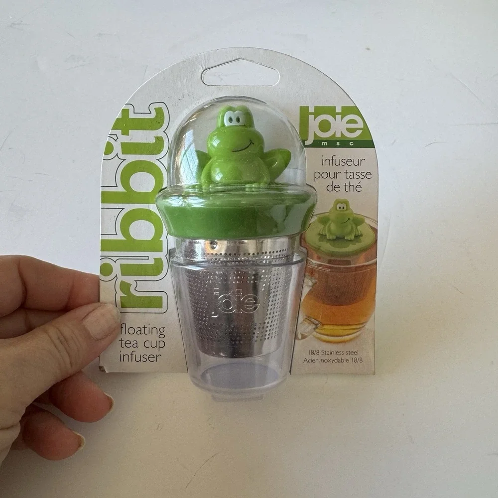 Joie Ribbit Frog Floating Stainless Steel Loose Leaf Tea Cup Infuser New